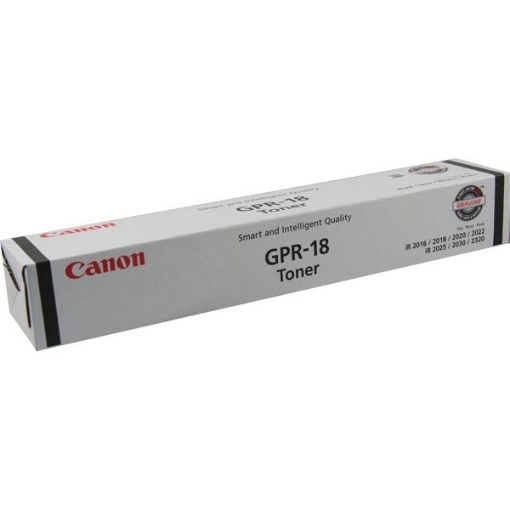 Picture of Canon 0384B003AA (GPR-18BK) Black Copier Toner (8300 Yield)