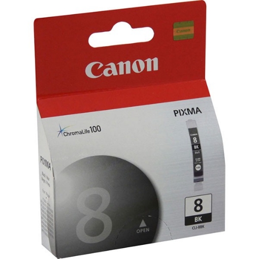 Picture of Canon 0620B002 (CLI-8BK) OEM Black Inkjet Cartridge