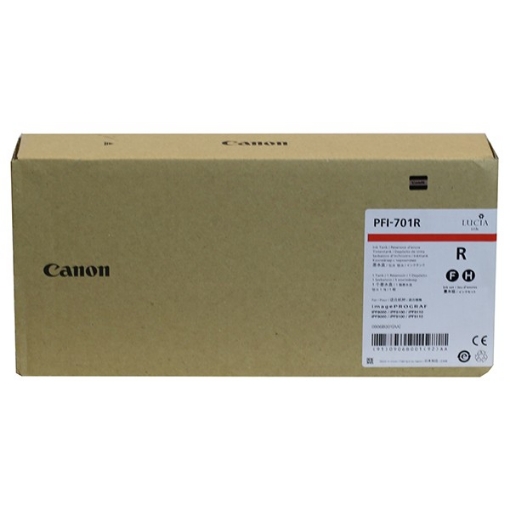 Picture of Canon 0906B001 (PFI-701R) OEM Red Inkjet Cartridge