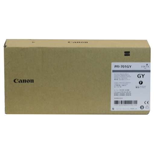 Picture of Canon 0909B001 (PFI-701GY) OEM Gray Inkjet Cartridge