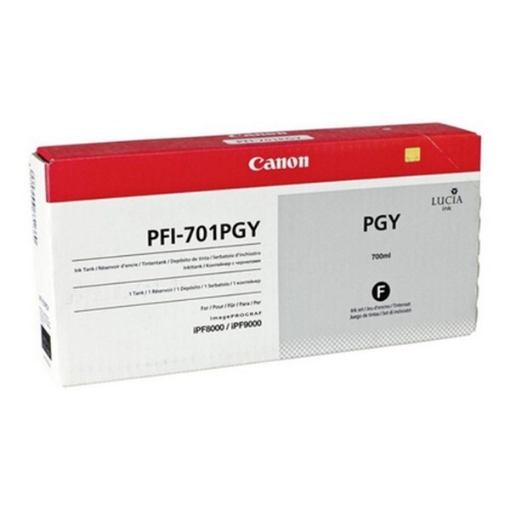 Picture of Canon 0910B001 (PFI-701PGY) OEM Photo Gray Inkjet Cartridge