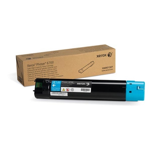 Picture of Xerox 106R01507 Cyan Toner Cartridge (12000 Yield)