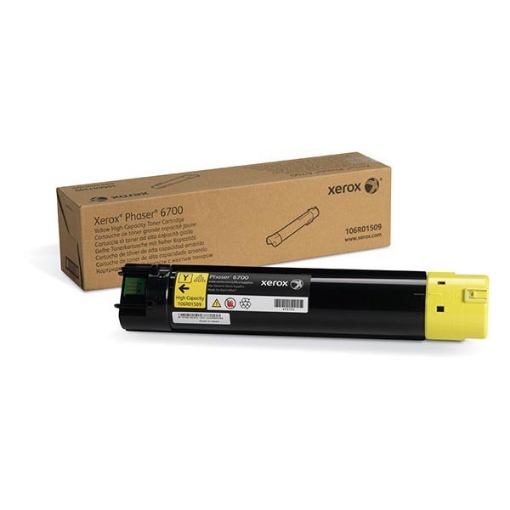 Picture of Xerox 106R01509 Yellow Toner Cartridge (12000 Yield)