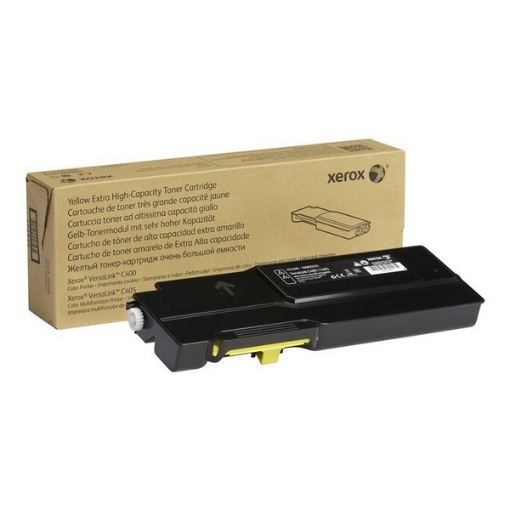 Picture of Xerox 106R03525 Extra High Yield Yellow Toner Cartridge (8000 Yield)