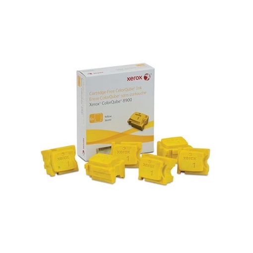 Picture of Xerox 108R01016 Yellow ColorQube Ink (6/Box) (16900 Yield)