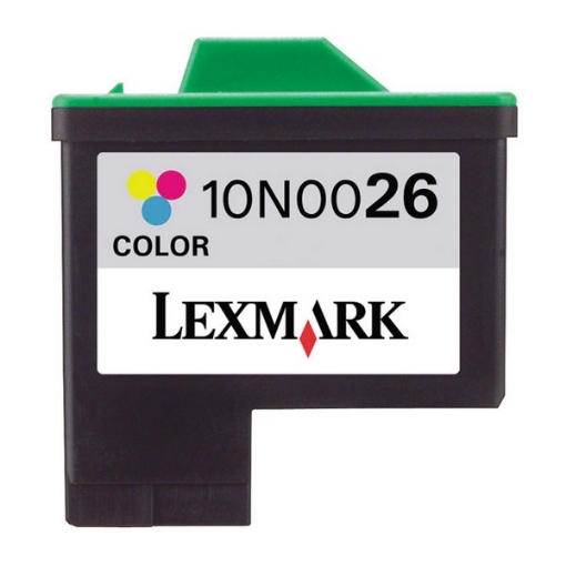 Picture of Lexmark 10N0026 (Lexmark #26) OEM Color Inkjet Cartridge