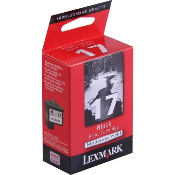 Show details for Lexmark 10N0217 (Lexmark #17) OEM Black Ink Cartridge Picture of Lexmark 10N0217 (Lexmark #17) OEM Black Ink Cartridge