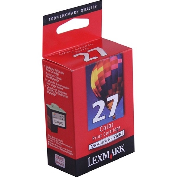 Show details for Lexmark 10N0227 (Lexmark #27) OEM Color Ink Cartridge Picture of Lexmark 10N0227 (Lexmark #27) OEM Color Ink Cartridge