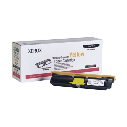 Picture of Xerox 113R00690 (113R690) OEM Yellow Toner Cartridge