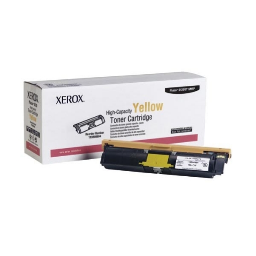 Picture of Xerox 113R00694 (113R694) OEM Yellow Toner Cartridge