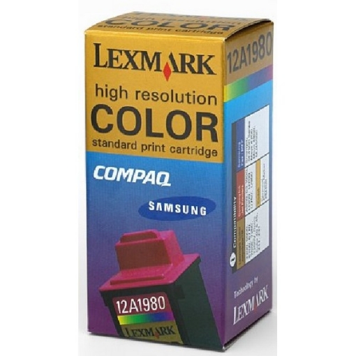 Picture of Lexmark 12A1980 (Lexmark #80) OEM Tri Color Inkjet Cartridge