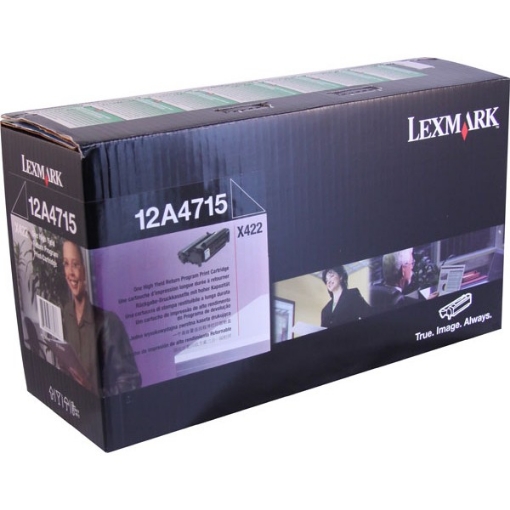 Picture of Lexmark 12A4715 OEM Black Toner Cartridge