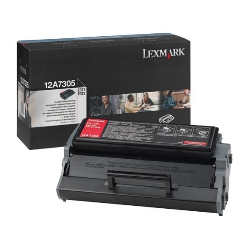 Picture of Lexmark 12A7305 OEM Black Toner Cartridge