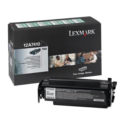 Picture of Lexmark 12A7410 OEM Black Print Cartridge