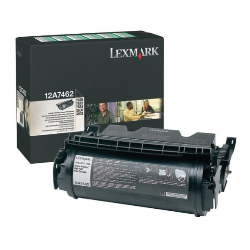 Picture of Lexmark 12A7462 Black Toner Cartridge (21000 Yield)