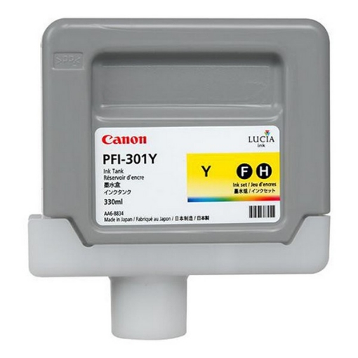 Picture of Canon 1489B001 (PFI-301Y) OEM Yellow Inkjet Cartridge