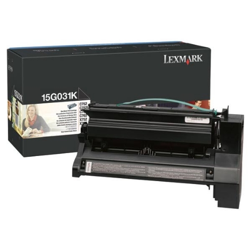 Picture of Lexmark 15G031K OEM Black Print Cartridge