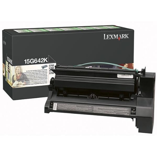 Picture of Lexmark 15G642K OEM High Yield Black Toner