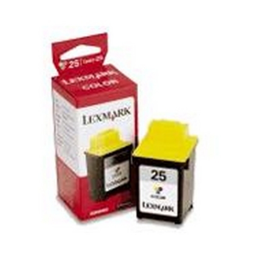 Picture of Lexmark 15M0125 (Lexmark #25) OEM Tri-Color Inkjet Cartridge