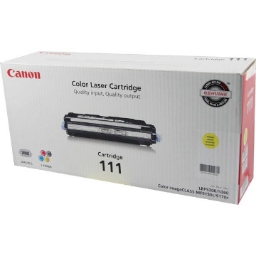 Show details for Canon 1657B001AA (CRG-111Y) OEM Yellow Toner Printer Cartridge Picture of Canon 1657B001AA (CRG-111Y) OEM Yellow Toner Printer Cartridge