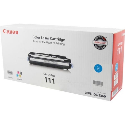 Picture of Canon 1659B001AA (CRG-111C) OEM Cyan Toner Printer Cartridge