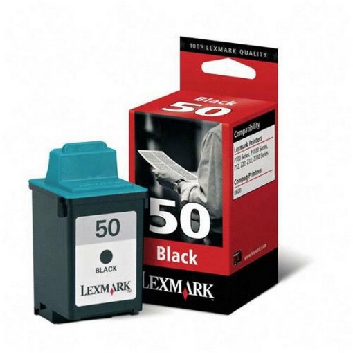 Picture of Lexmark 17G0050 (Lexmark #50) OEM Black Inkjet Cartridge