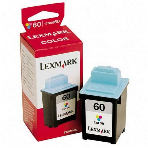 Picture of Lexmark 17G0060 (Lexmark #60) OEM Tri-Color Inkjet Cartridge