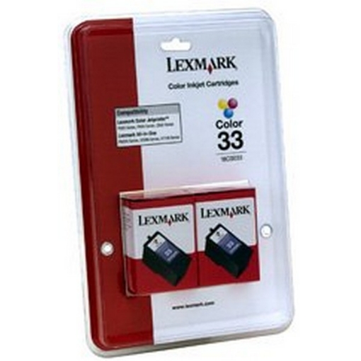 Picture of Lexmark 18C0534 (Lexmark #32) OEM Black & Color Ink Cartridge (2 pk)