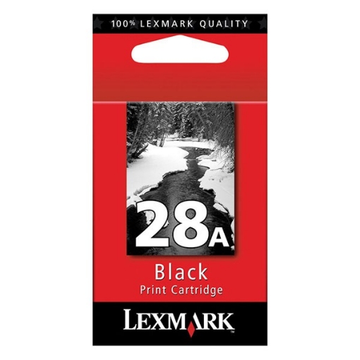 Picture of Lexmark 18C1528 (Lexmark #28A) OEM Black Inkjet Cartridge