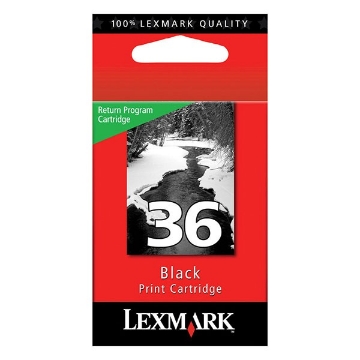 Show details for Lexmark 18C2130 (Lexmark #36) OEM Black Inkjet Cartridge Picture of Lexmark 18C2130 (Lexmark #36) OEM Black Inkjet Cartridge
