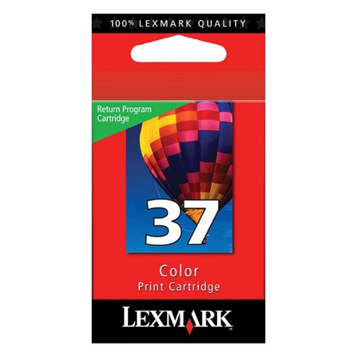 Picture of Lexmark 18C2140 (Lexmark #37) OEM Tri-Color Inkjet Cartridge