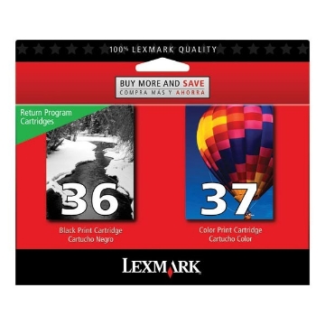 Show details for Lexmark 18C2229 (Lexmark #36) OEM Black / Color Inkjet Cartridge (Combo Pack) Picture of Lexmark 18C2229 (Lexmark #36) OEM Black / Color Inkjet Cartridge (Combo Pack)