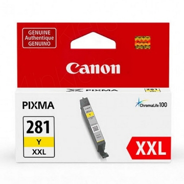 Show details for Canon 1982C001 (CLI-281XXLY) Super High Yield Yellow Ink Tank (824 Yield) Picture of Canon 1982C001 (CLI-281XXLY) Super High Yield Yellow Ink Tank (824 Yield)