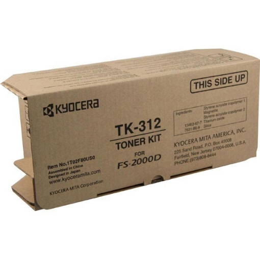 Picture of Kyocera Mita 1T02F80US0 (TK-312) Black Toner (12000 Yield)