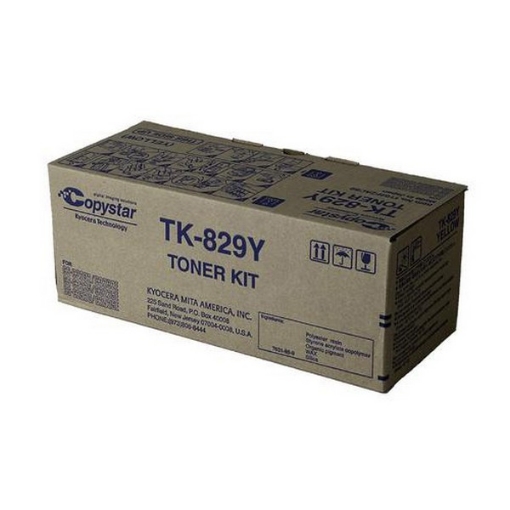 Picture of Copystar 1T02FZACS0 (TK-829Y) OEM Yellow Toner Cartridge