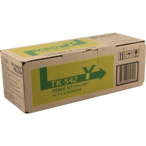 Picture of Kyocera Mita 1T02HLAUS0 (TK-542Y) Yellow Toner Cartridge (4000 Yield)