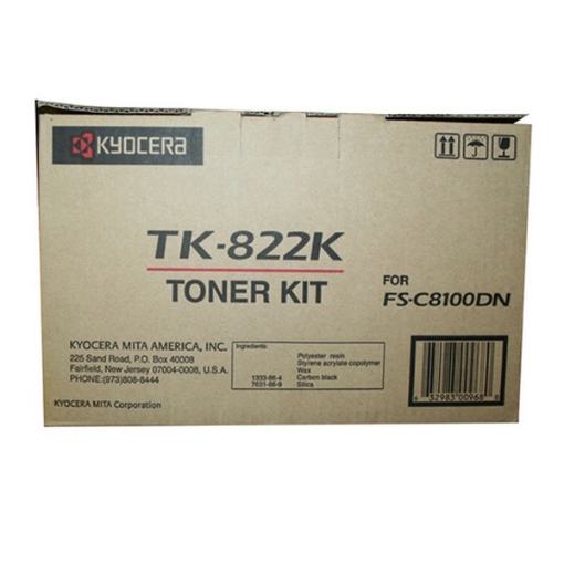 Picture of Kyocera Mita 1T02HP0US0 (TK-822K) OEM Black Toner Cartridge