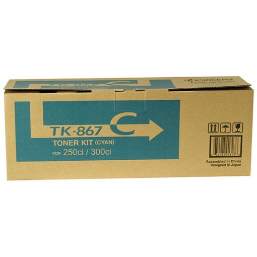 Picture of Kyocera Mita 1T02JZCUS0 (TK-867C) OEM Cyan Toner Cartridge