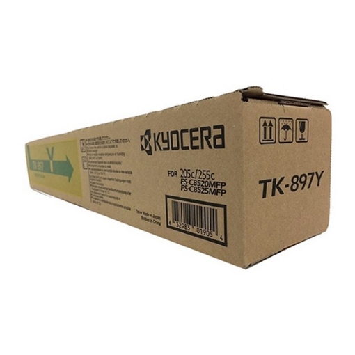 Picture of Kyocera Mita 1T02K0AUS0 (TK-897Y) OEM Yellow Toner Cartridge