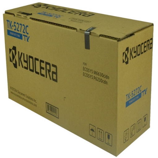 Picture of Kyocera Mita 1T02TVCUS0 (TK-5272C) OEM Cyan Toner Cartridge