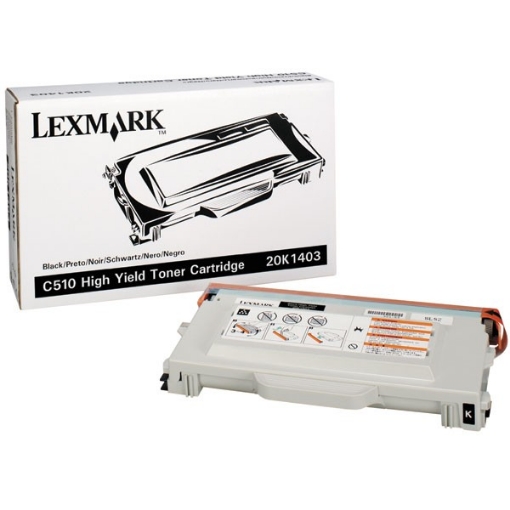 Picture of Lexmark 20K1403 OEM Black Toner Cartridge