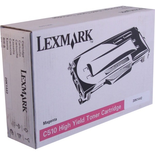 Picture of Lexmark 20K1442 OEM High Yield Magenta Toner Printer Cartridge