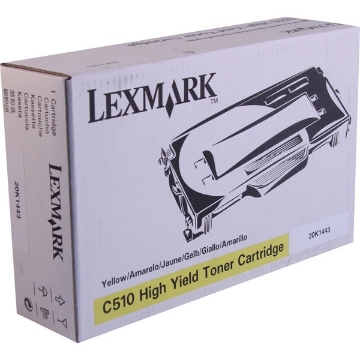 Show details for Lexmark 20K1443 OEM High Yield Yellow Toner Printer Cartridge Picture of Lexmark 20K1443 OEM High Yield Yellow Toner Printer Cartridge