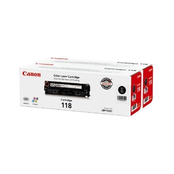 Show details for Canon 2662B004AA (CRG-118BKVP) OEM Black Toners (2 each) Picture of Canon 2662B004AA (CRG-118BKVP) OEM Black Toners (2 each)