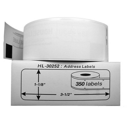 Picture of Premium 30252 Compatible DYMO Black on White Shipping Labels (300 pcs)