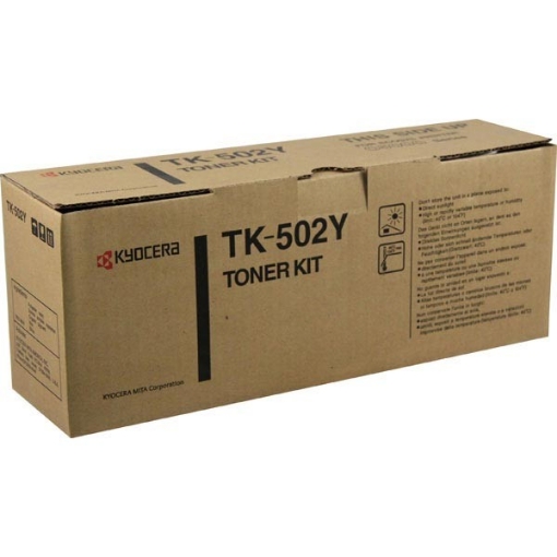 Picture of Kyocera Mita 370PD3KM (TK-502Y) Yellow Toner (8000 Yield)