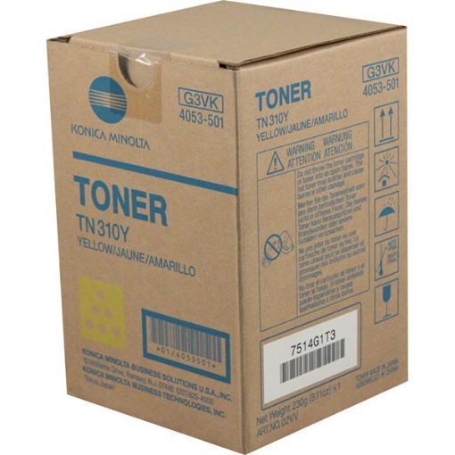 Picture of Konica Minolta 4053-501 (TN-310Y) Yellow Copier Toner (11500 Yield)