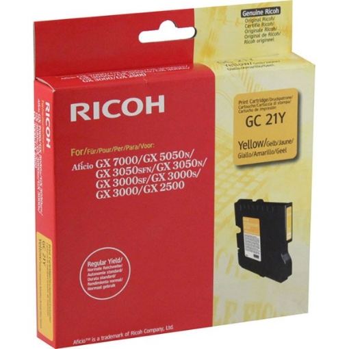 Picture of Ricoh 405-535 Yellow Laser Toner Cartridge (1000 Yield)