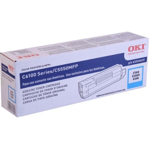 Picture of Okidata 43324419 OEM Cyan Toner