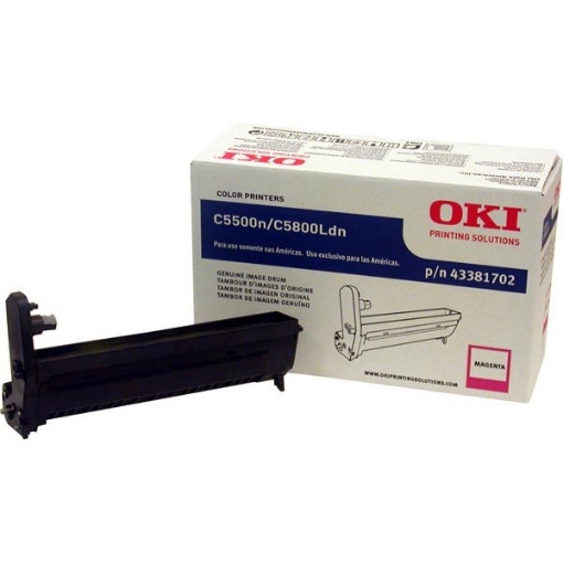 Picture of Okidata 43381702 Magenta Drum Cartridge (20000 Yield)